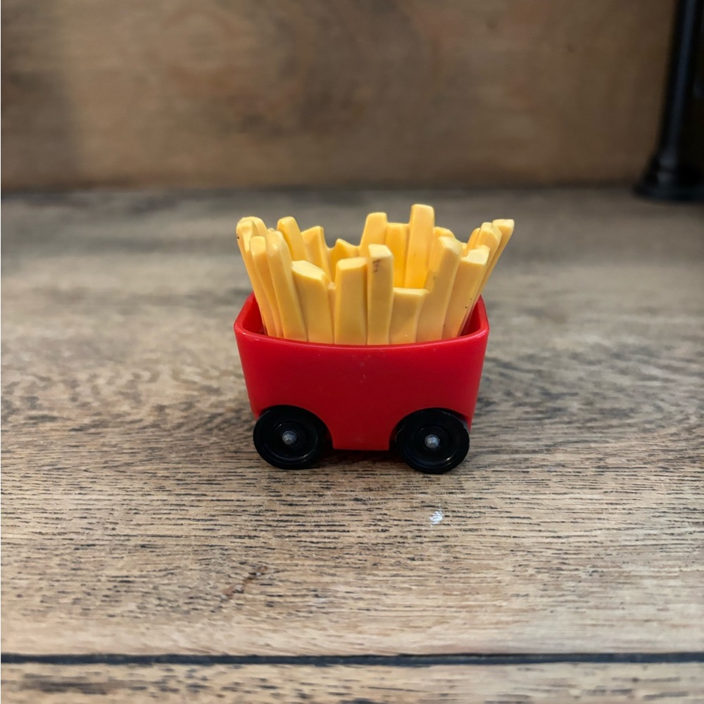 Vintage Fisher Price Little People McDonald's Fry Cart Wagon Car
French Fries